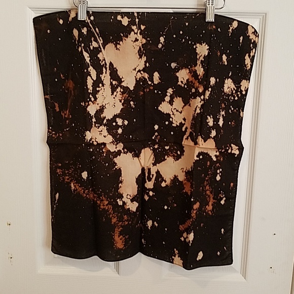 GASOLINE GLAMOUR Other - Black hand dyed custom bandana 21" new GASOLINE GLAMOUR Other - Black hand dyed custom bandana 21" new